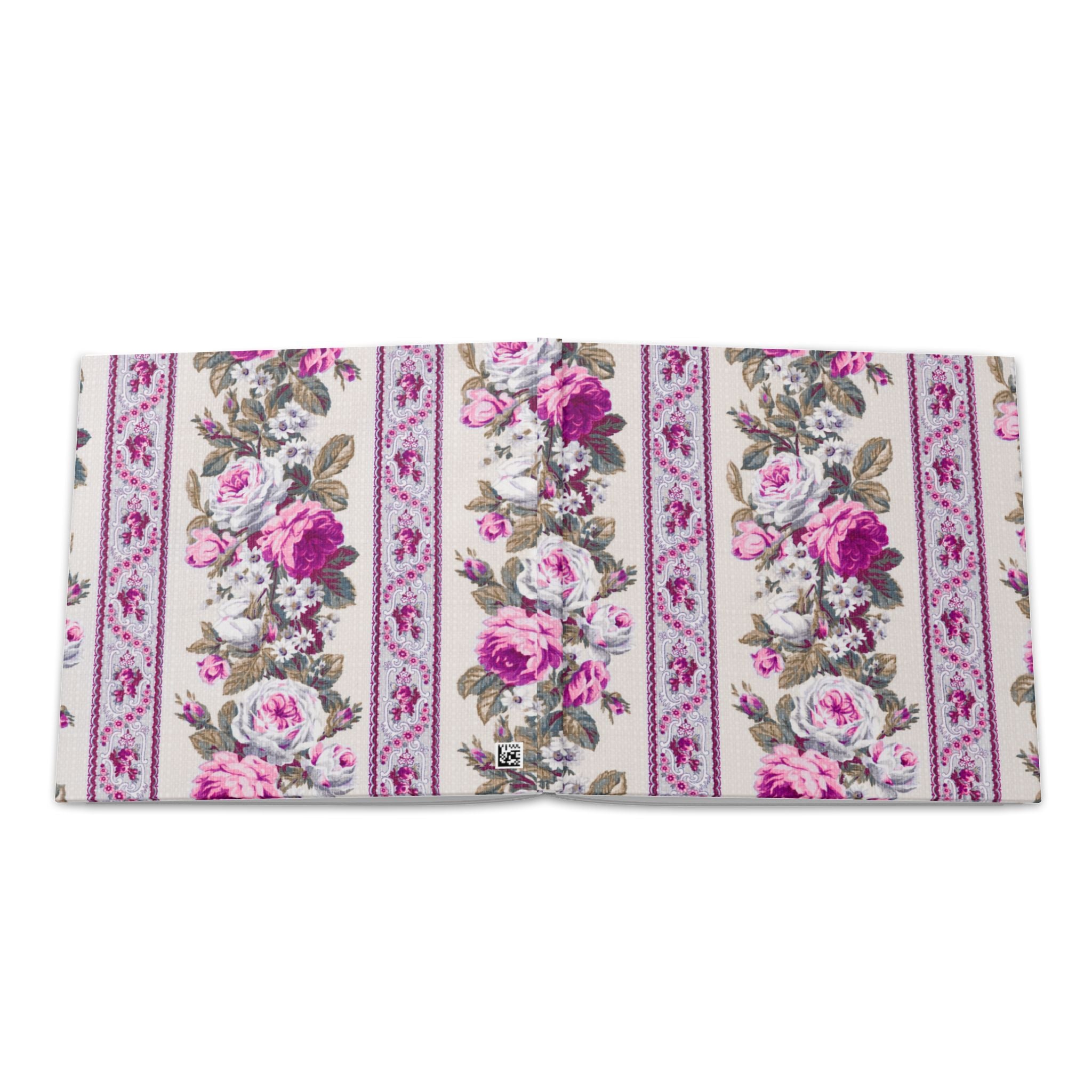 Hardcover Photo Book — Vintage Floral Rose Pattern Keepsake