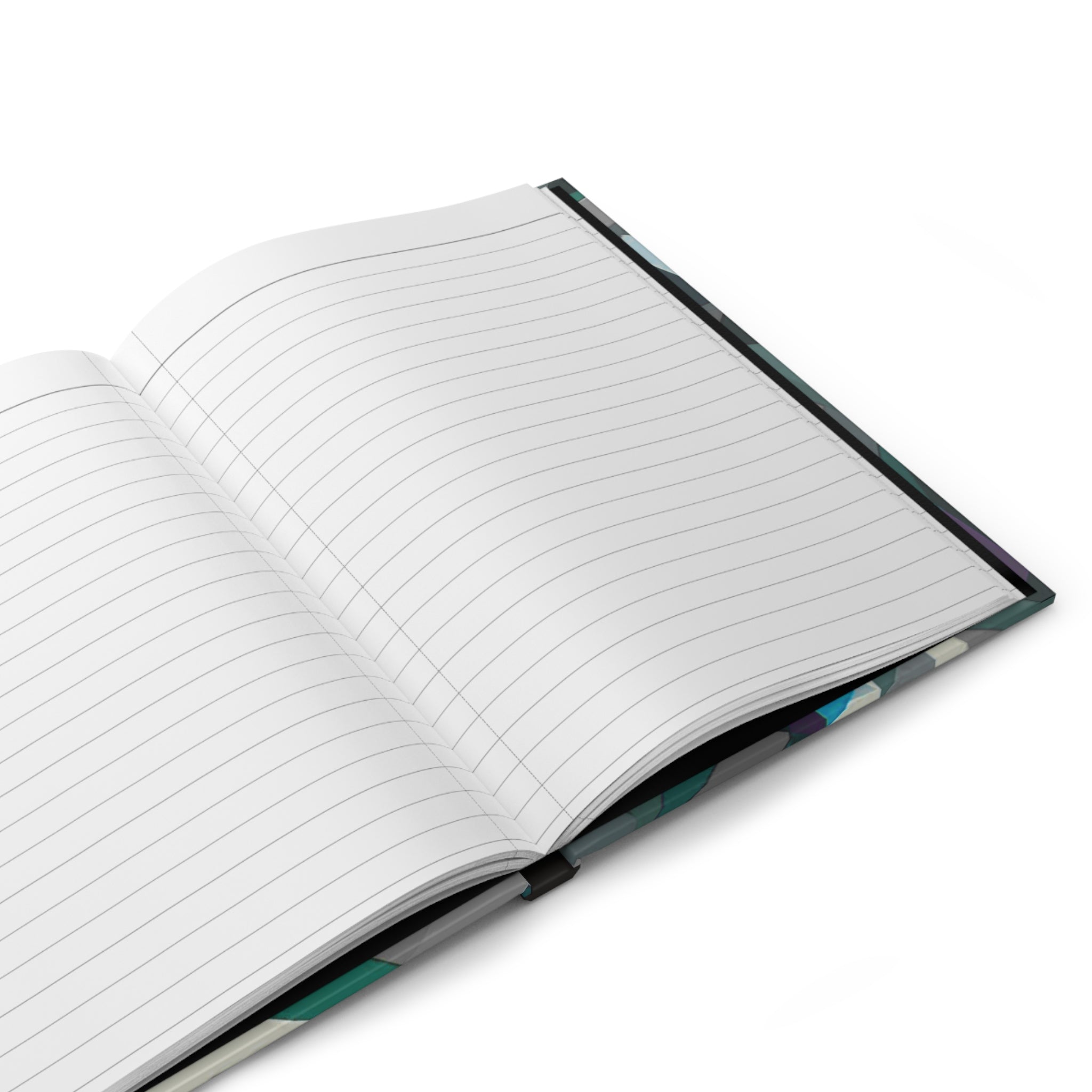 Geometric Teal Hardcover Journal- Modern Composition Notebook