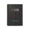 Floral Noir Spiral Notebook — Ruled Journal