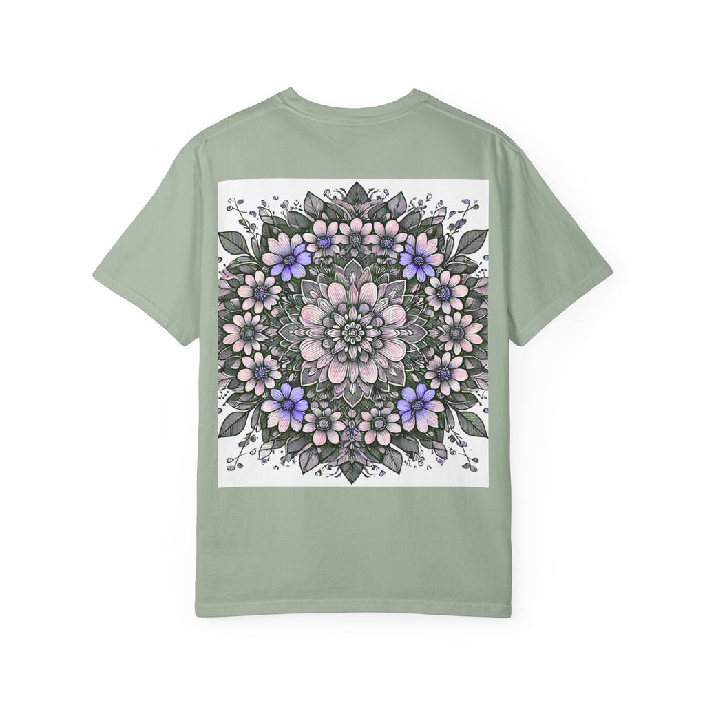 Floral Mandala T-Shirt — Pastel Garden Blossom Tee