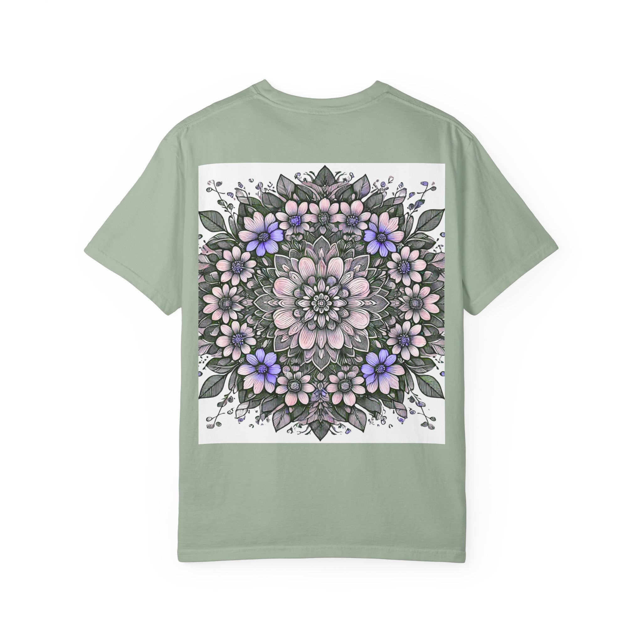 Floral Mandala T-Shirt — Pastel Garden Blossom Tee