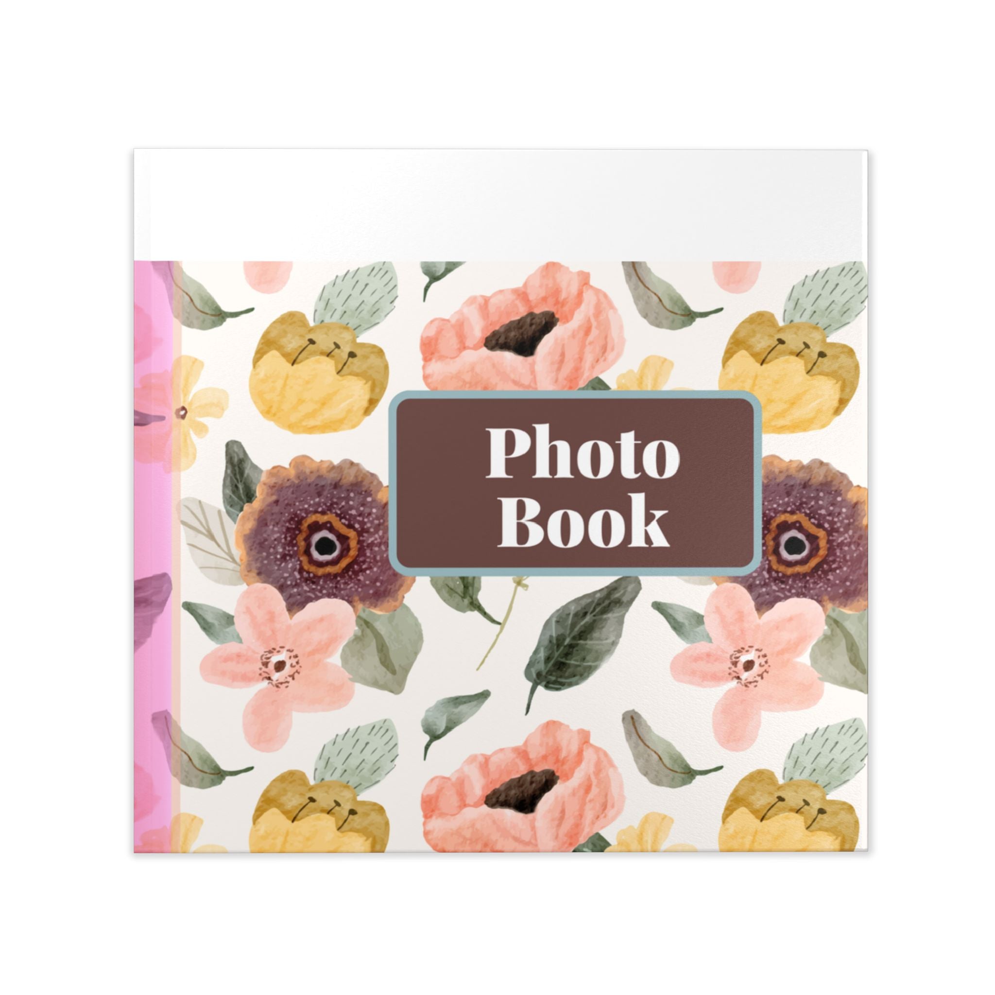 Floral Keepsake Hardcover Photo Book — Personalized Memory Album