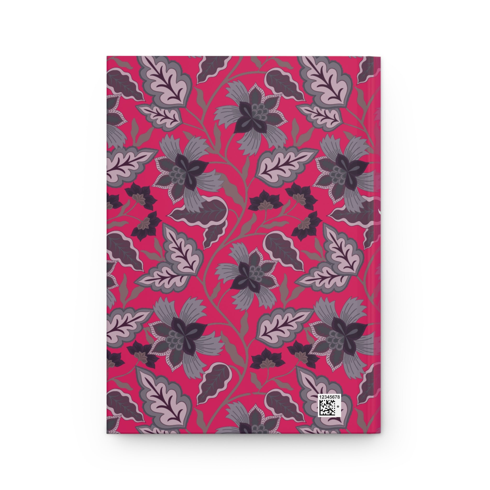Floral Composition Hardcover Journal — Pink Vintage Notebook with 'Composition Book' Label