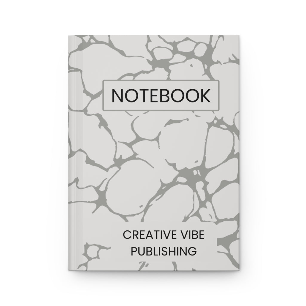 Marble Pattern Hardcover Journal — 'Notebook' Creative Vibe Publishing