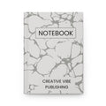 Marble Pattern Hardcover Journal — 'Notebook' Creative Vibe Publishing