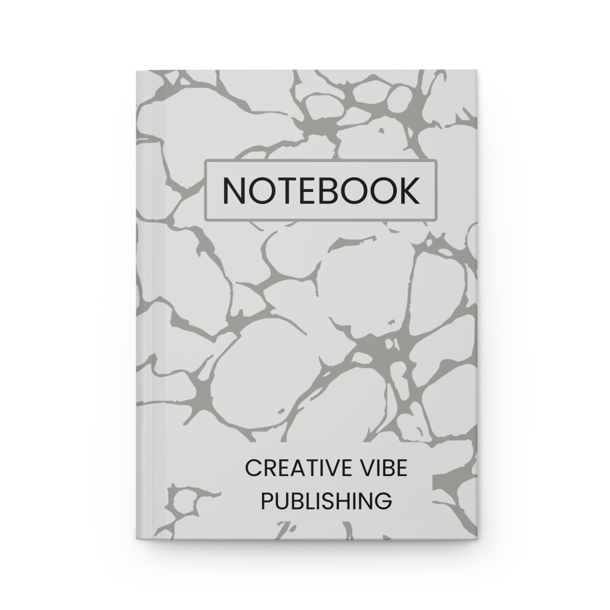 Marble Pattern Hardcover Journal — 'Notebook' Creative Vibe Publishing