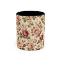 Vintage Rose Accent Coffee Mug – Floral 11/15oz