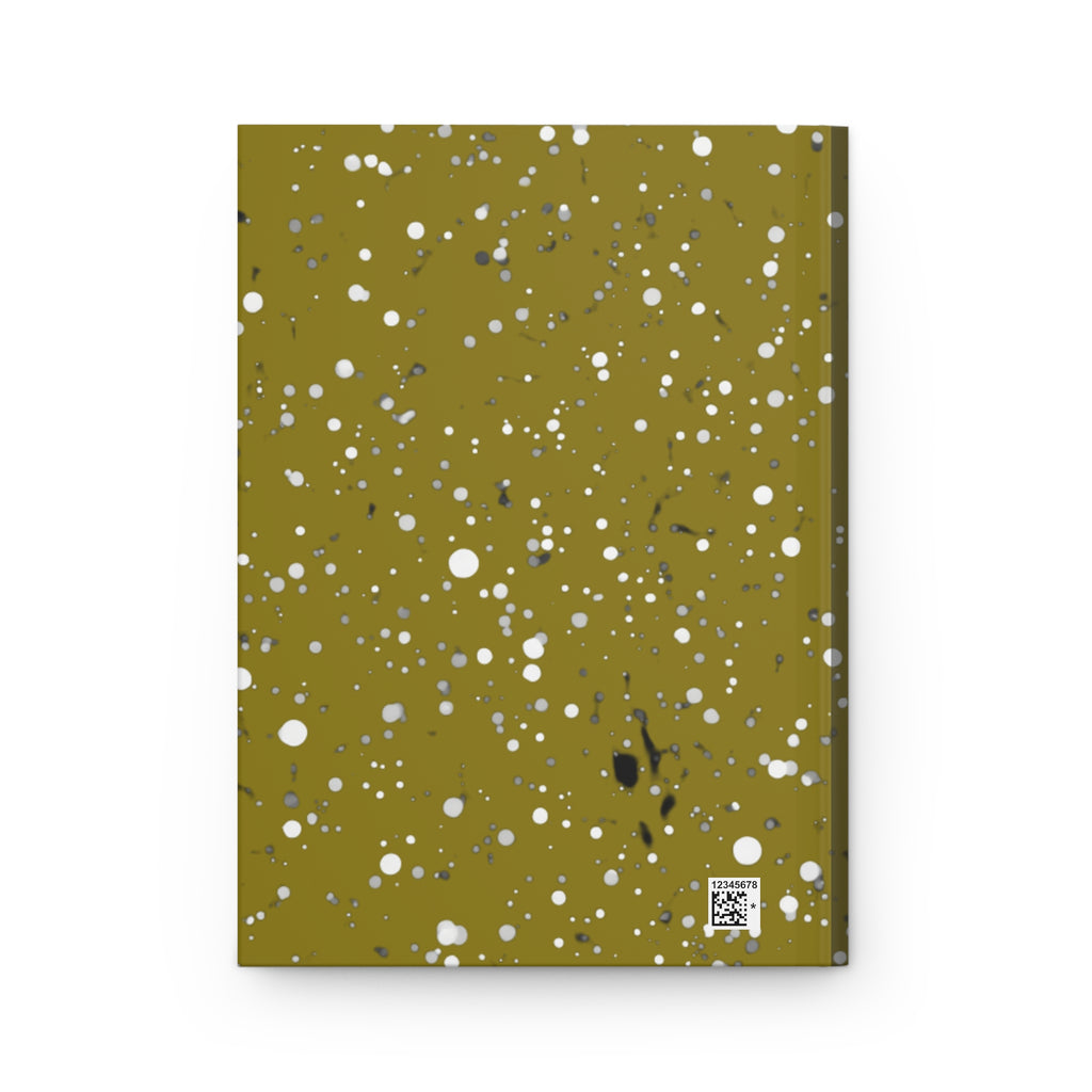 Composition Notebook Journal — Olive Splatter Hardcover (Creative Vibe)