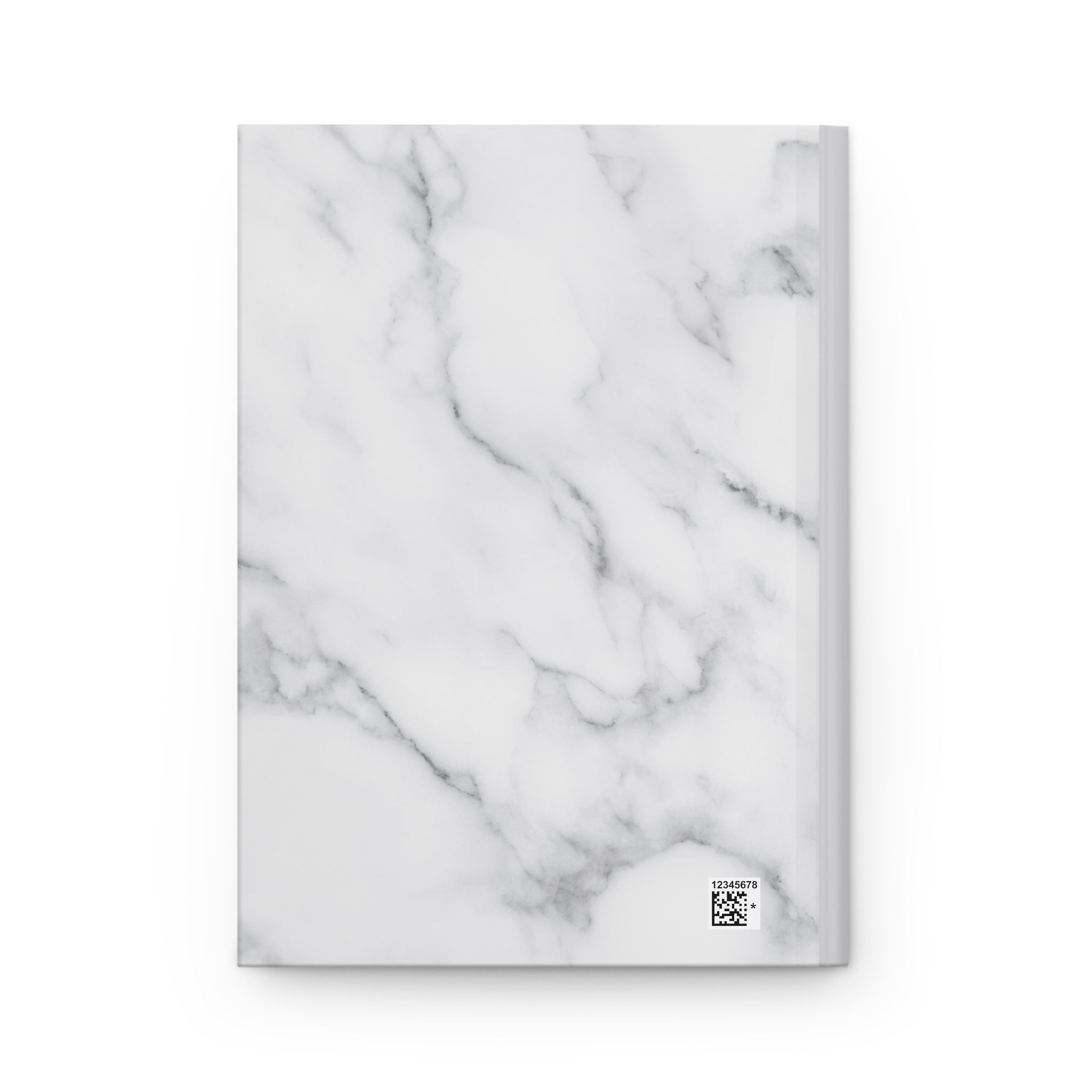 Marble Hardcover Journal — Minimal White Marble Notebook for Notes & Planning