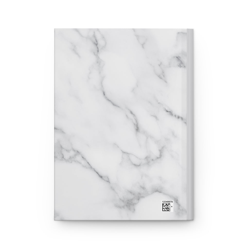 Marble Hardcover Journal — Elegant White Marble Notebook for Notes & Planning