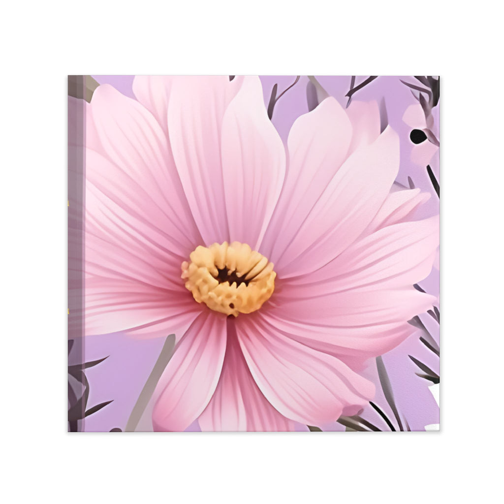 Floral Hardcover Photo Book — Pink Cosmos Design, Personalized Memory Album