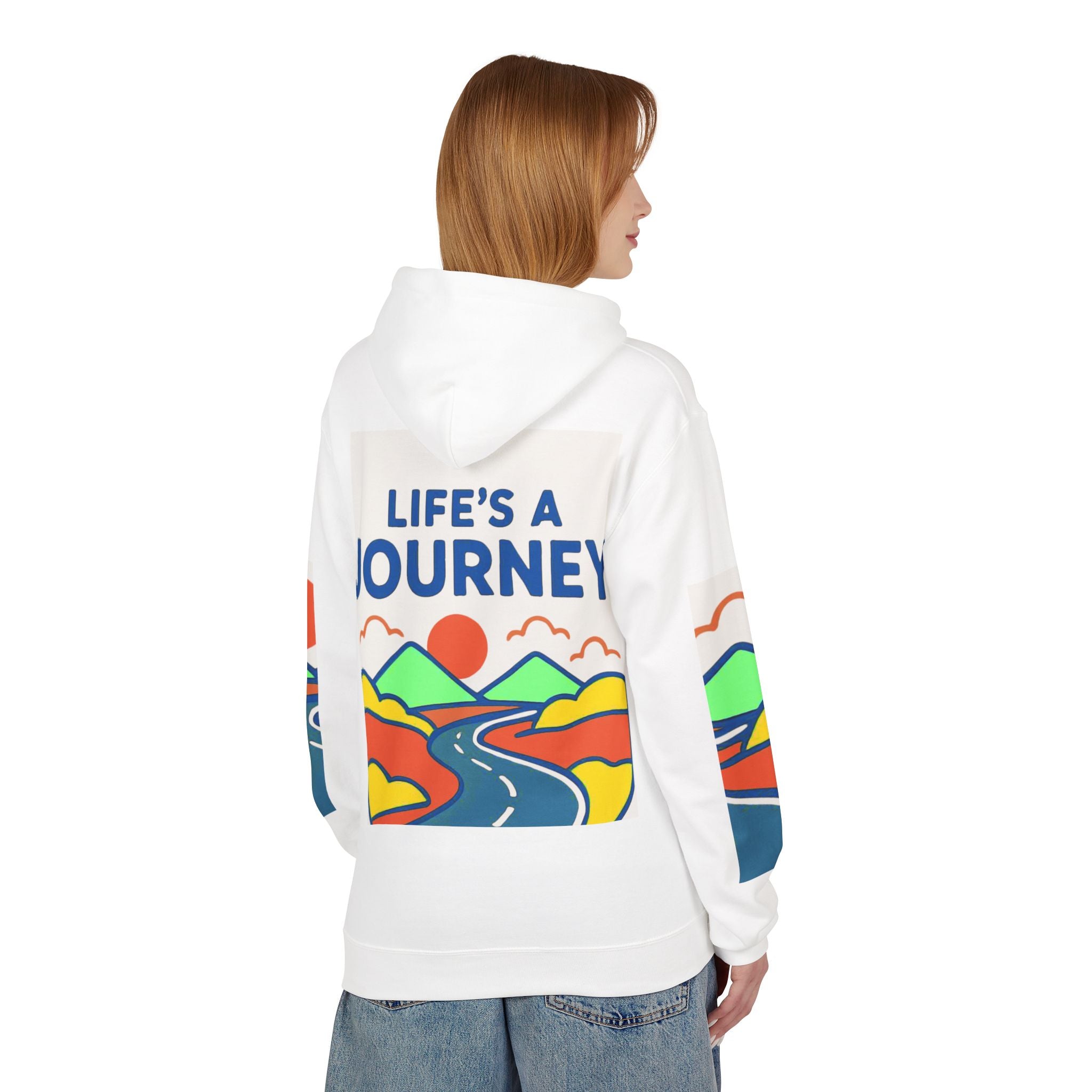 Life's a Journey Hoodie — Inspirational Road Trip Graphic Pullover