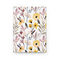 Floral Watercolor Hardcover Journal – Yellow & Blush Botanical Notebook