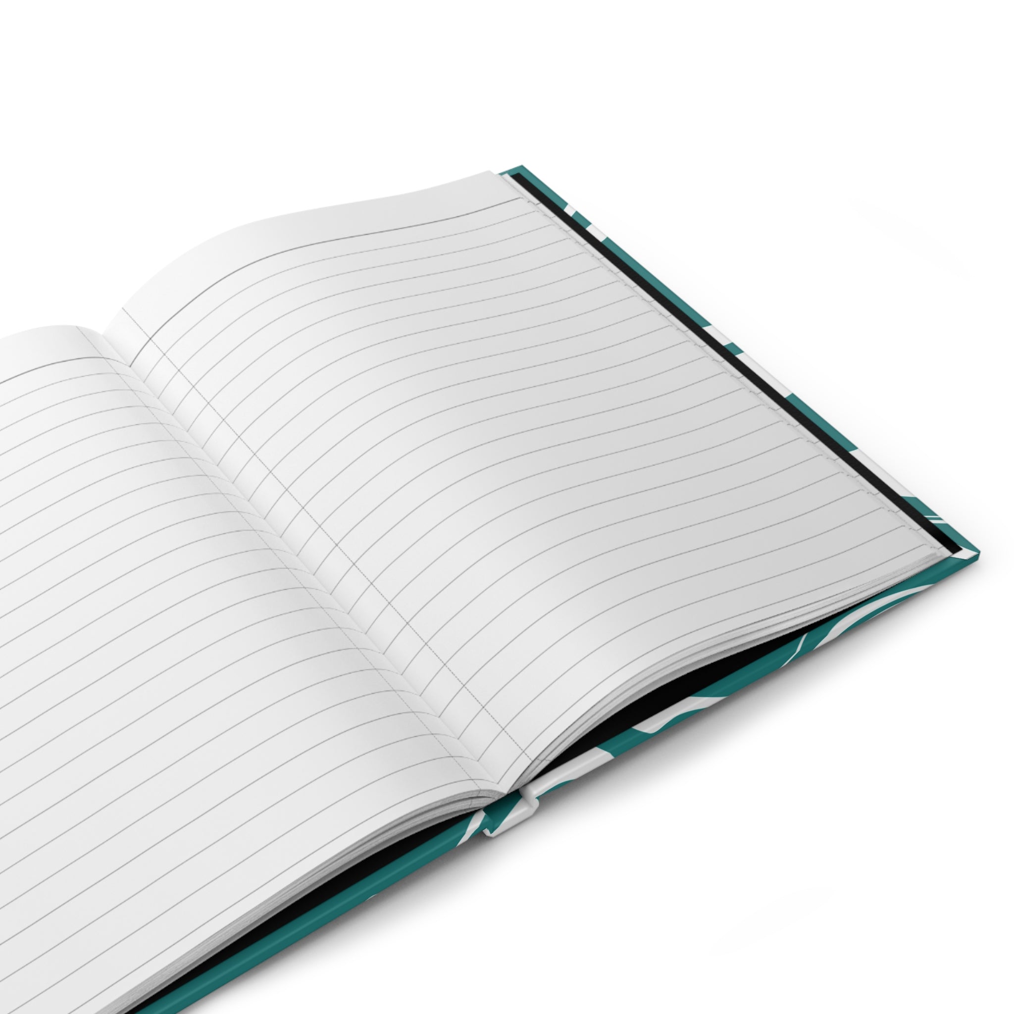Teal Marble Hardcover Notebook — "Notebook" Creative Vibe Journal