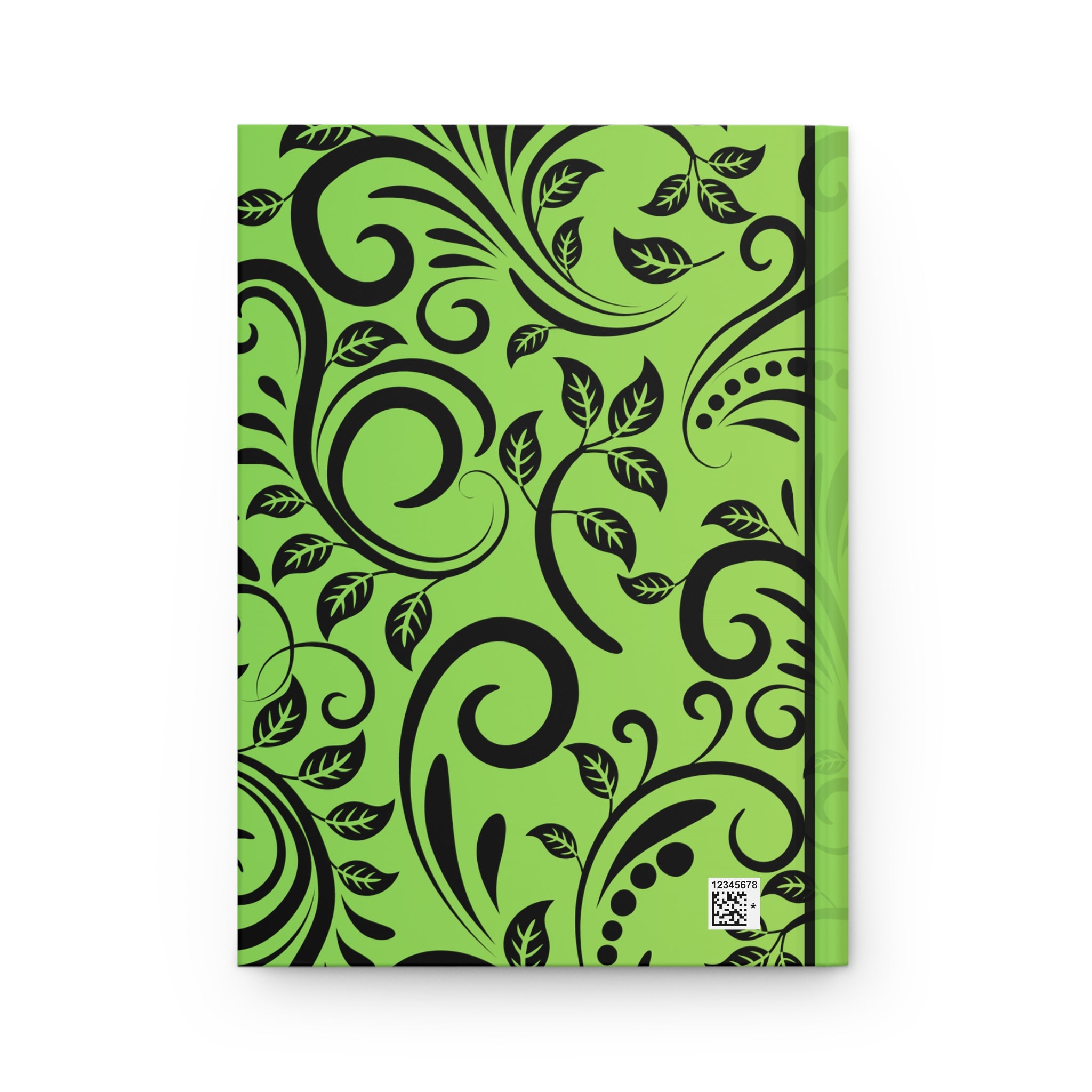 Green Floral Hardcover Journal — Nature-Inspired Notebook